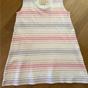 The Beaufort Bonnet Company Pink and Purple Striped Dress